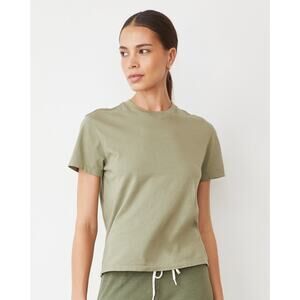 Monrow 50's VIntage Tee Shirt in Sage Green S